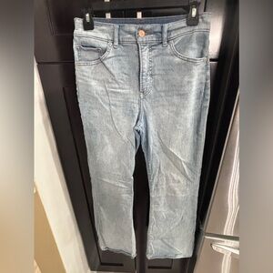 Flare high rise express jean size 6S Denim